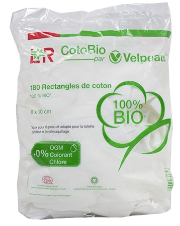 Cotobio rectangles de coton